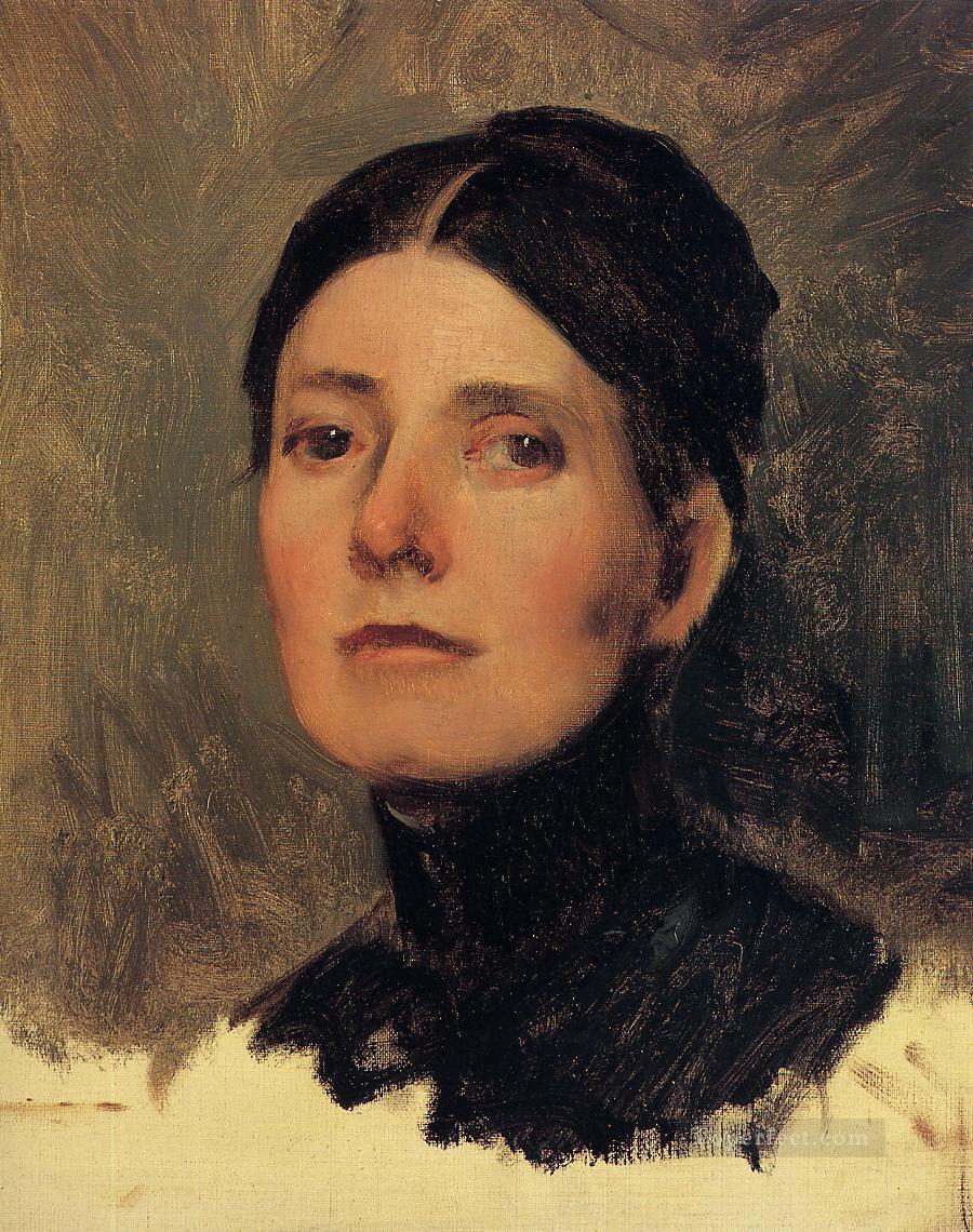 エリザベス・ブートの肖像画 フランク・デュベネック油絵